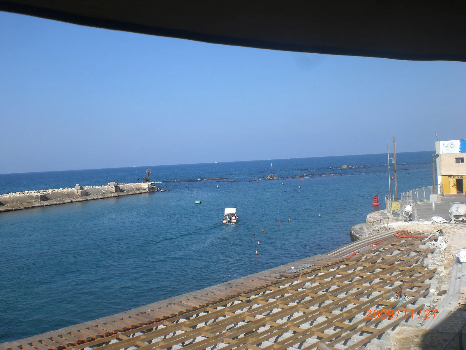 Marine terminal under construction